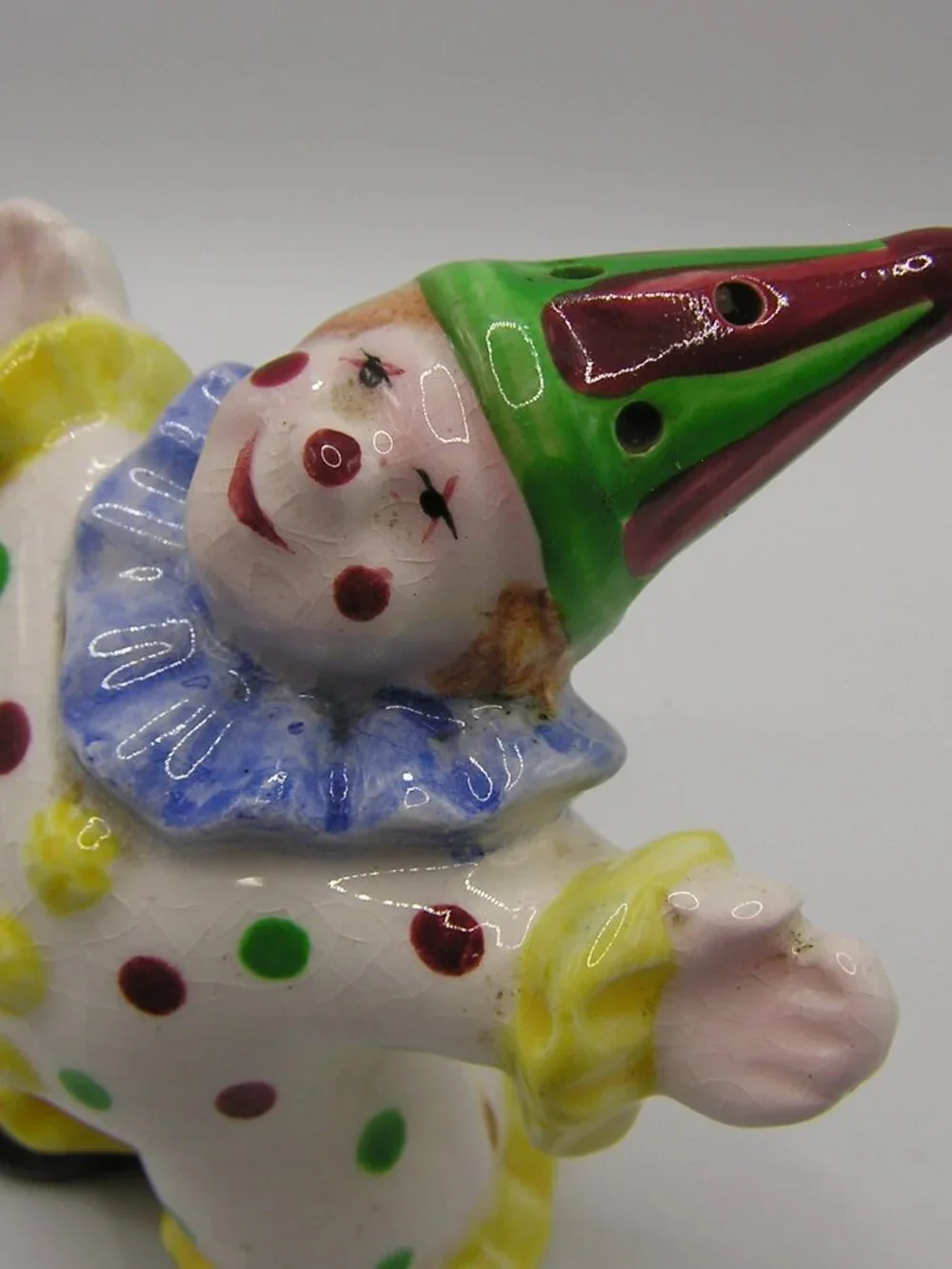 Vintage Made in Japan Tumbling Clown Salt and Pepper Set